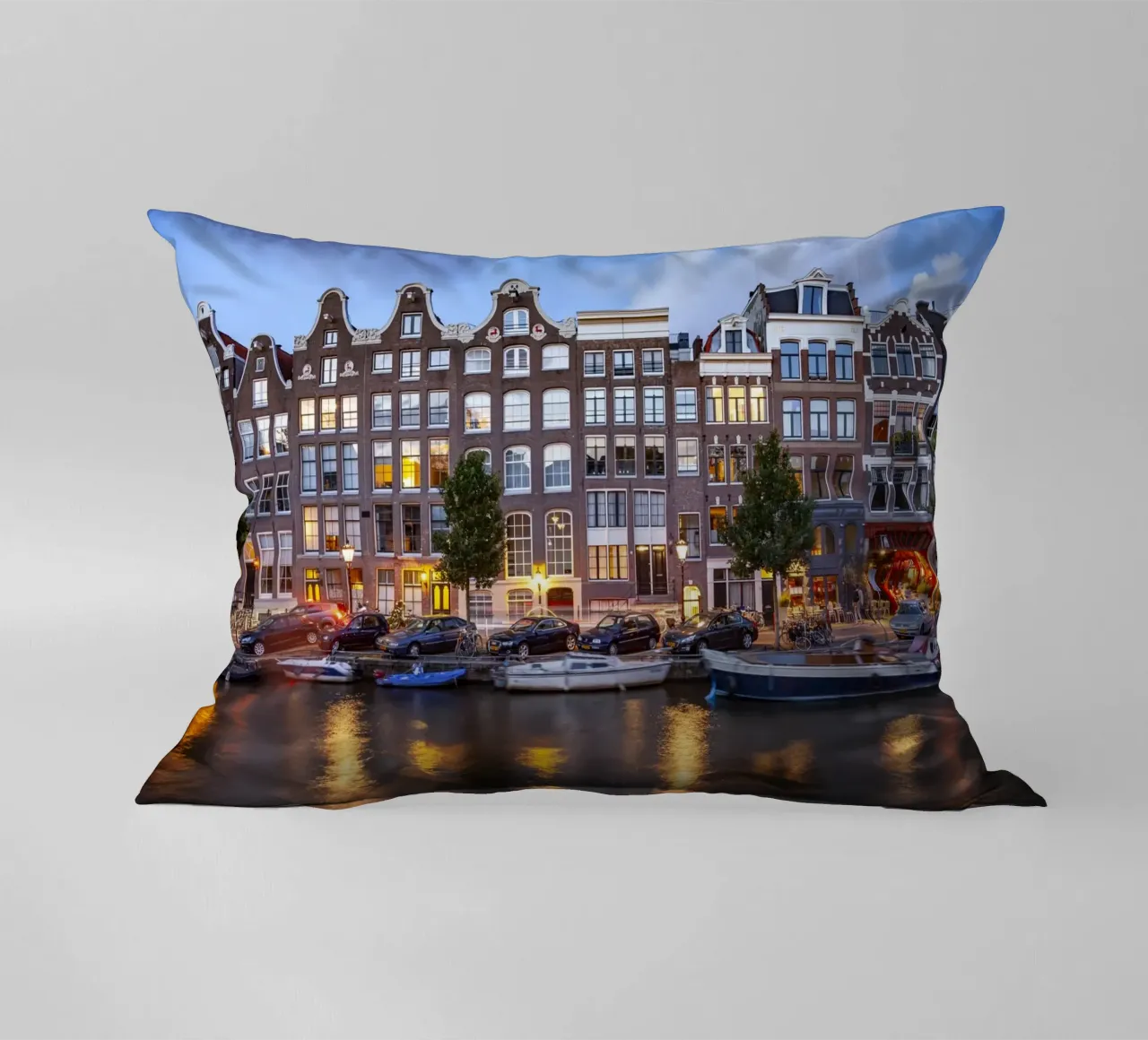 Gracht Amsterdam cuscino da Reisefotografie - Bilder aus aller Welt