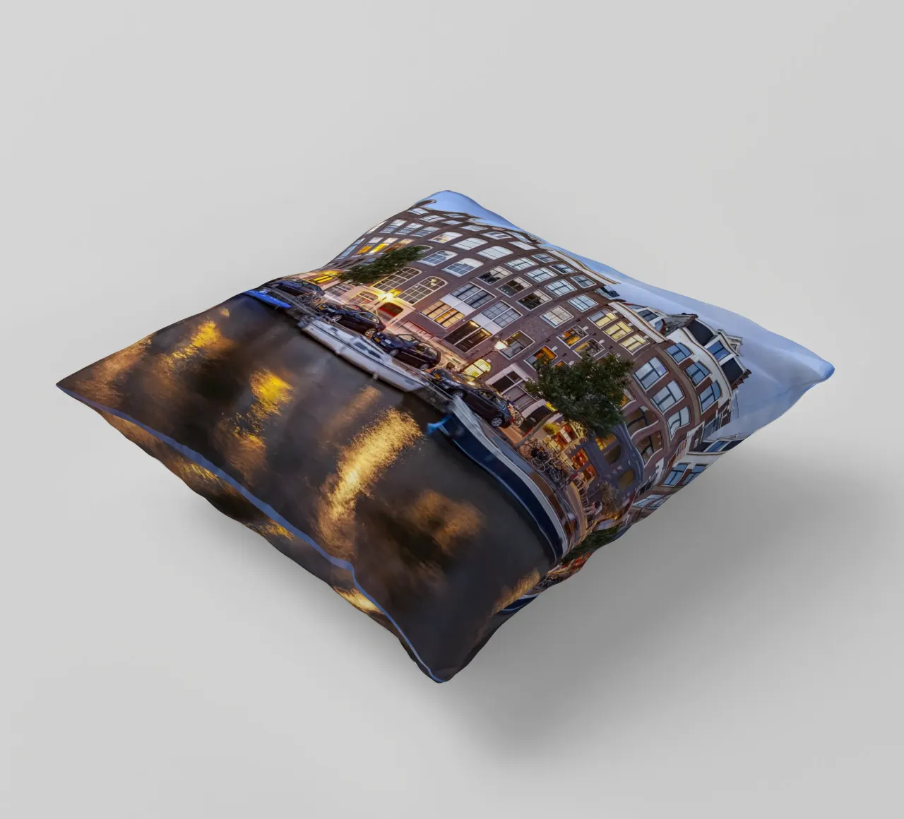 Gracht Amsterdam cuscino da Reisefotografie - Bilder aus aller Welt
