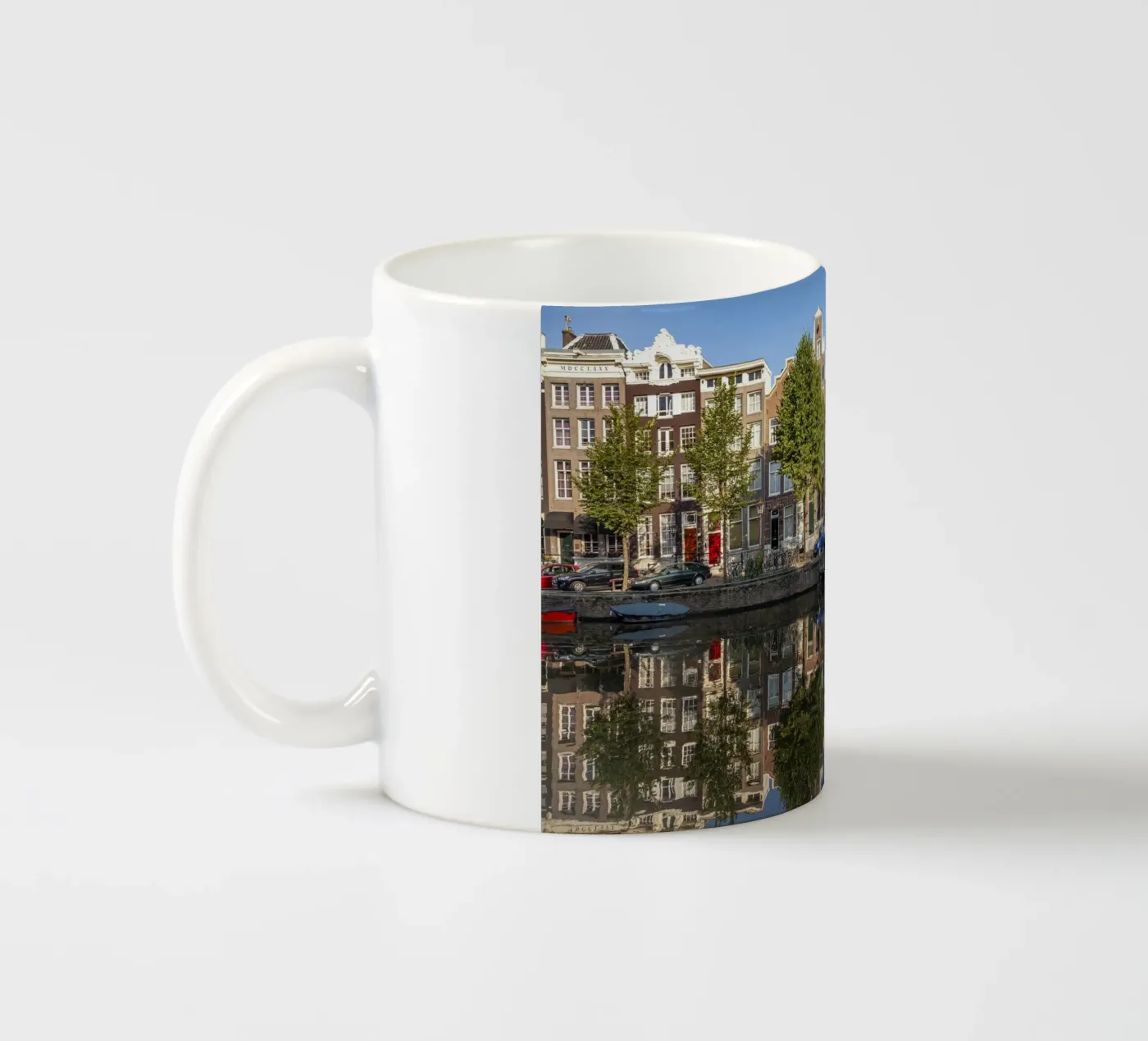 Amsterdam ceramic mug by Reisefotografie - Bilder aus aller Welt