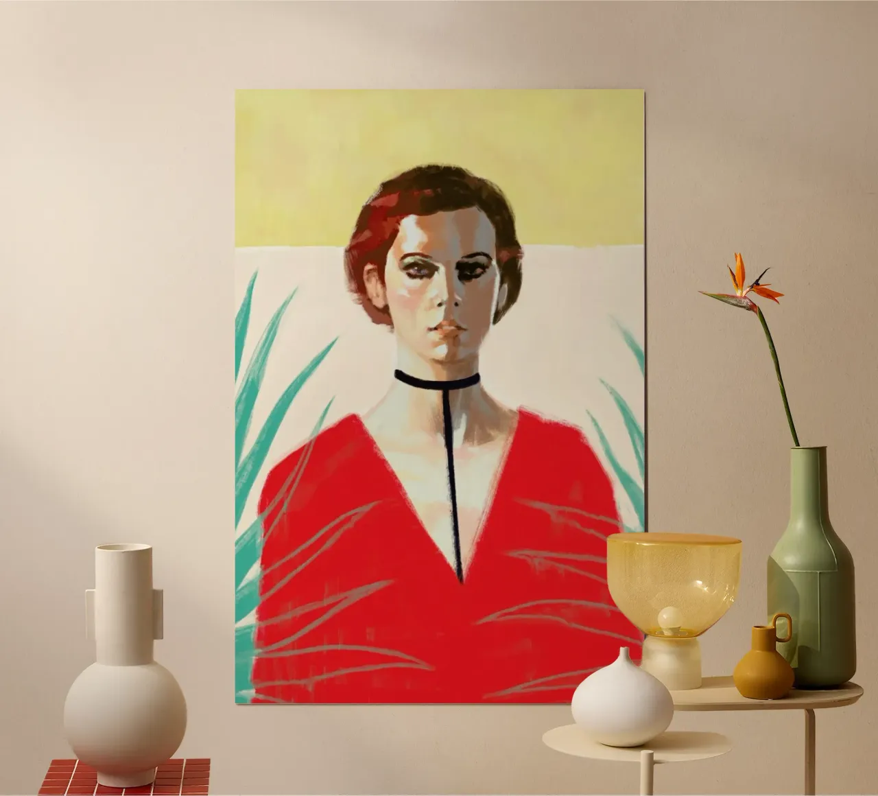 Sylvia Kristel poster con telaio in plastica da Alexander Grahovsky