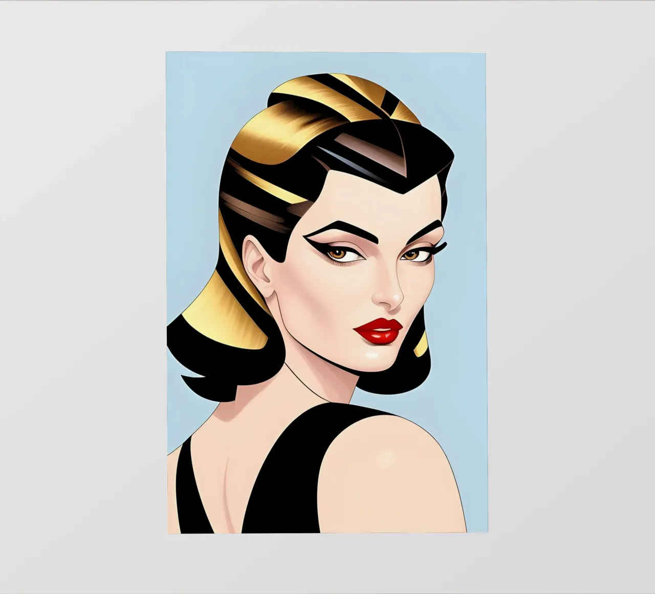 Moda retro glam pellicola backlit da ART DECO