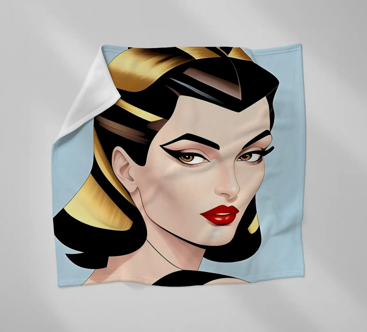 Moda retro glam coperta in pile da ART DECO