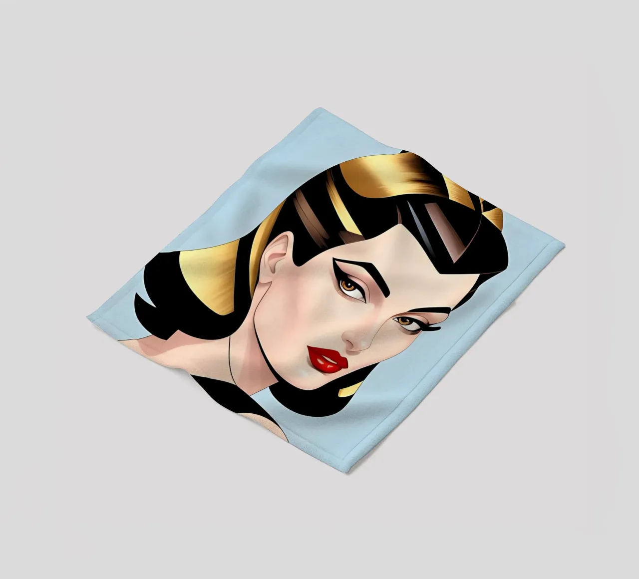 Moda retro glam coperta in pile da ART DECO