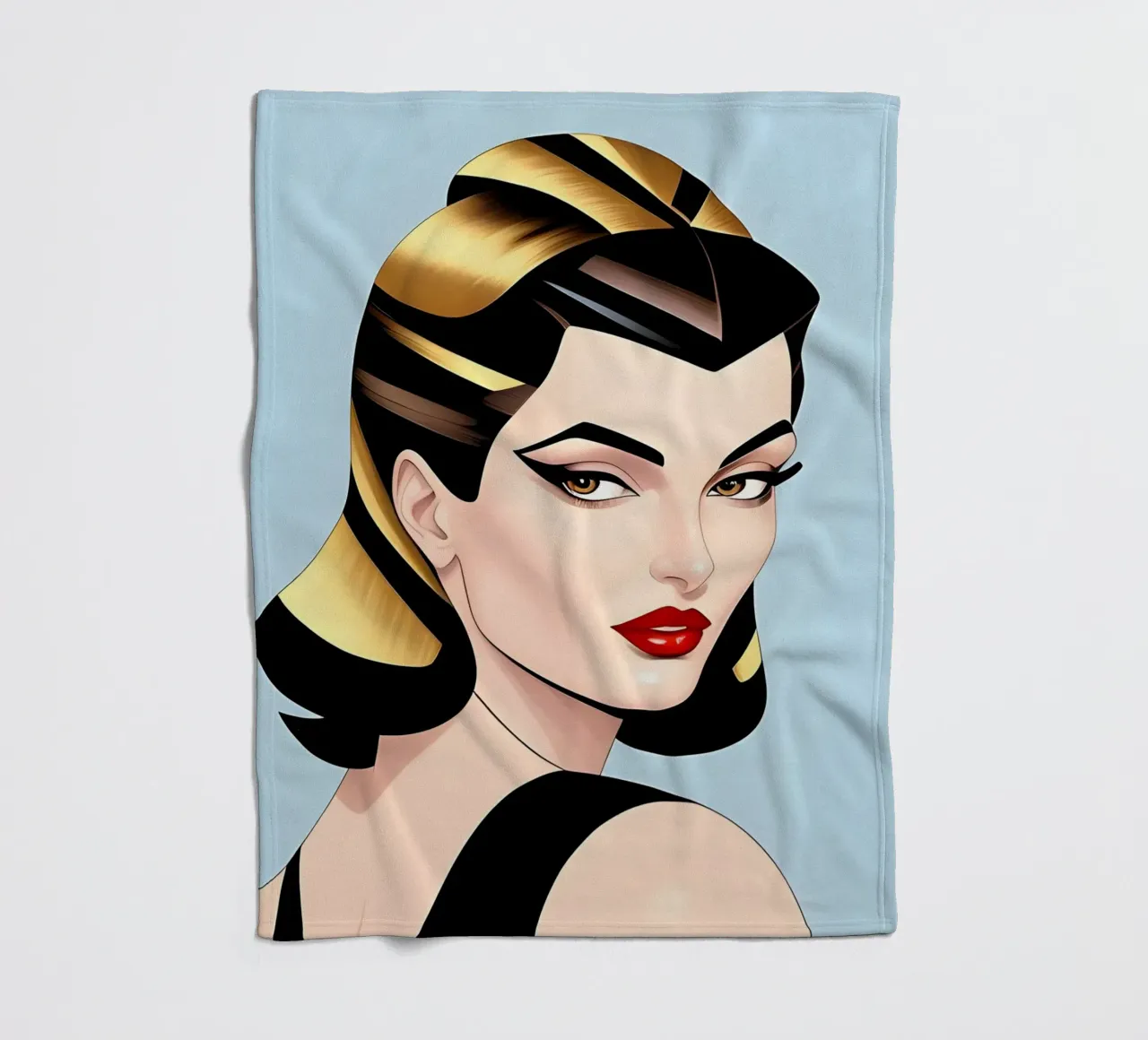 Moda retro glam coperta in pile da ART DECO