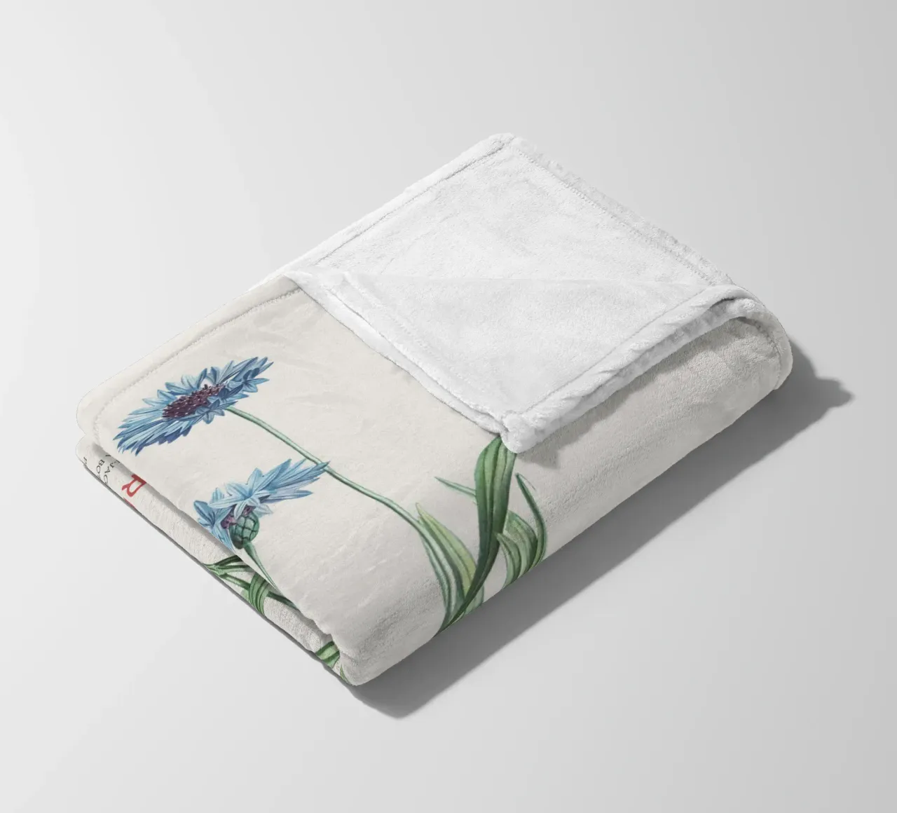 Kornblume oder Centaurea cyanus Fleecedecke von Vintagrafica