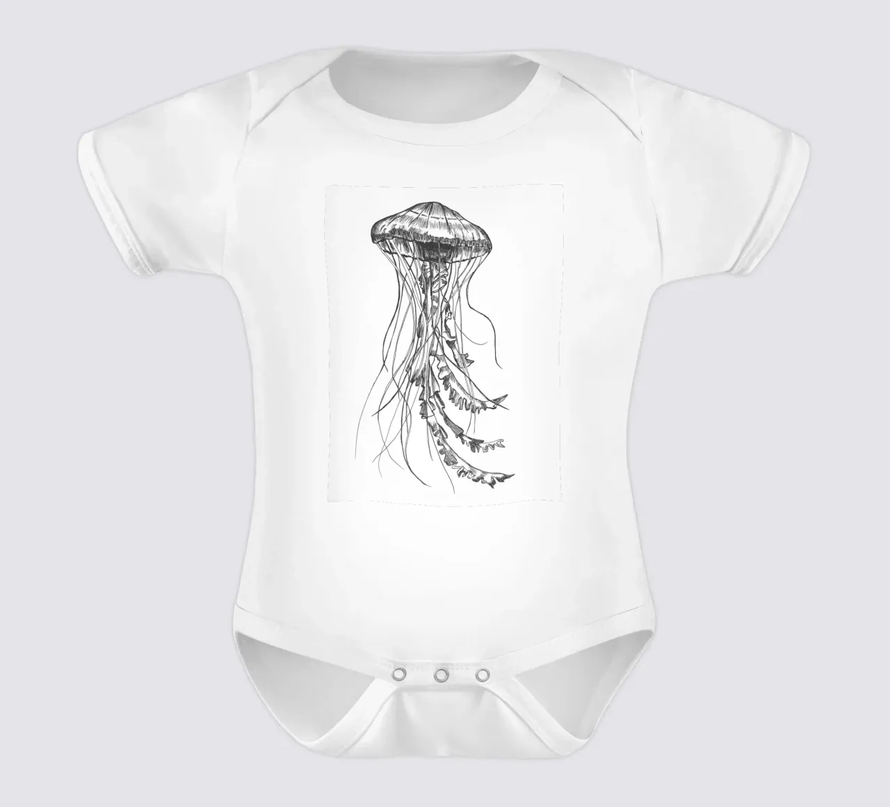 Qualle 1 short-sleeve baby romper by naturelines