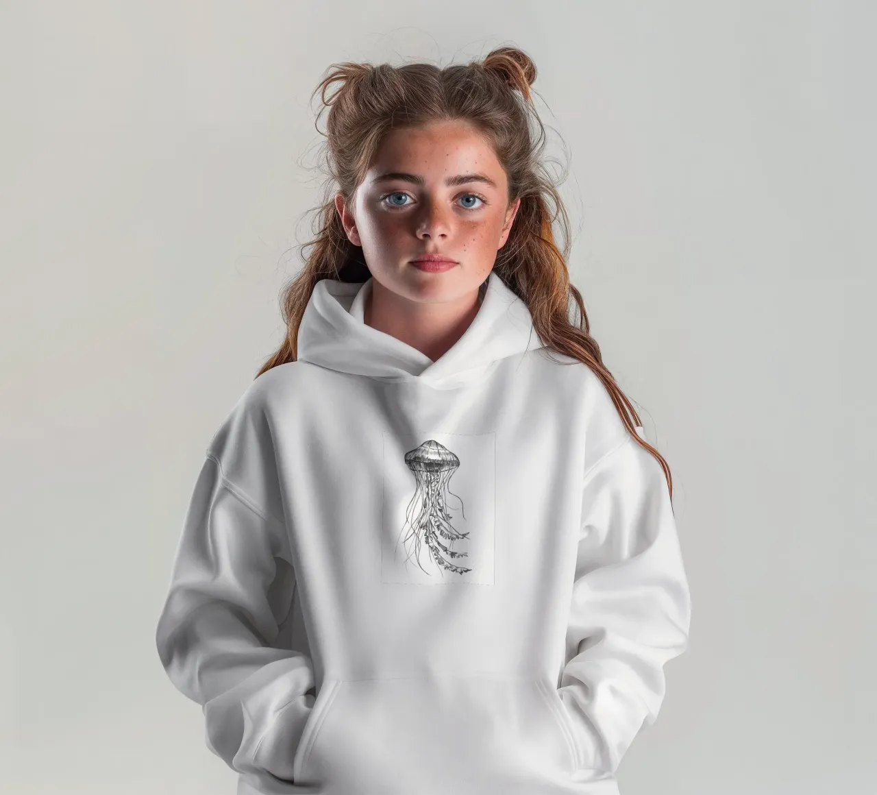 Qualle 1 kids hoodie by naturelines