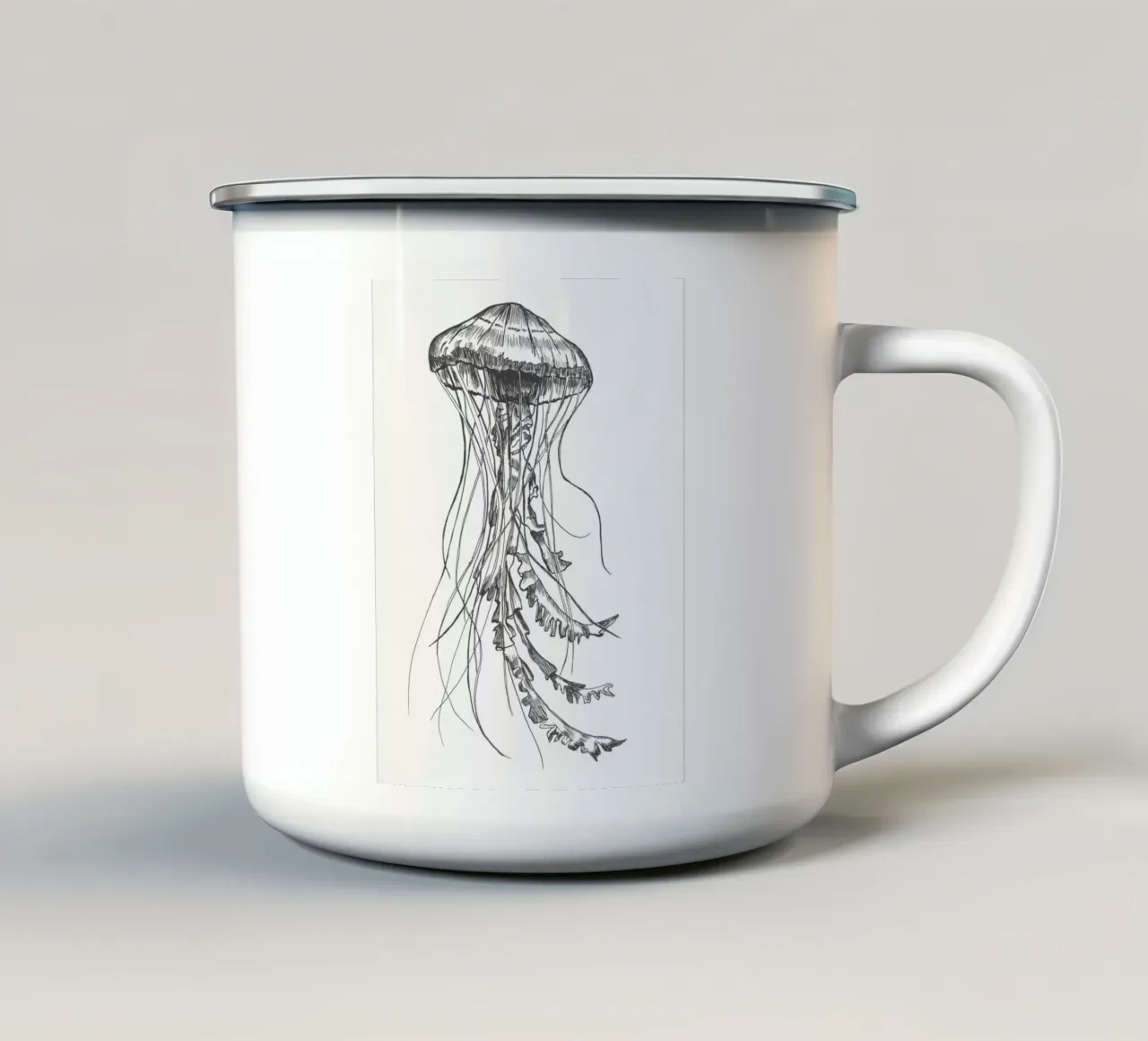 Qualle 1 emaille mok van naturelines