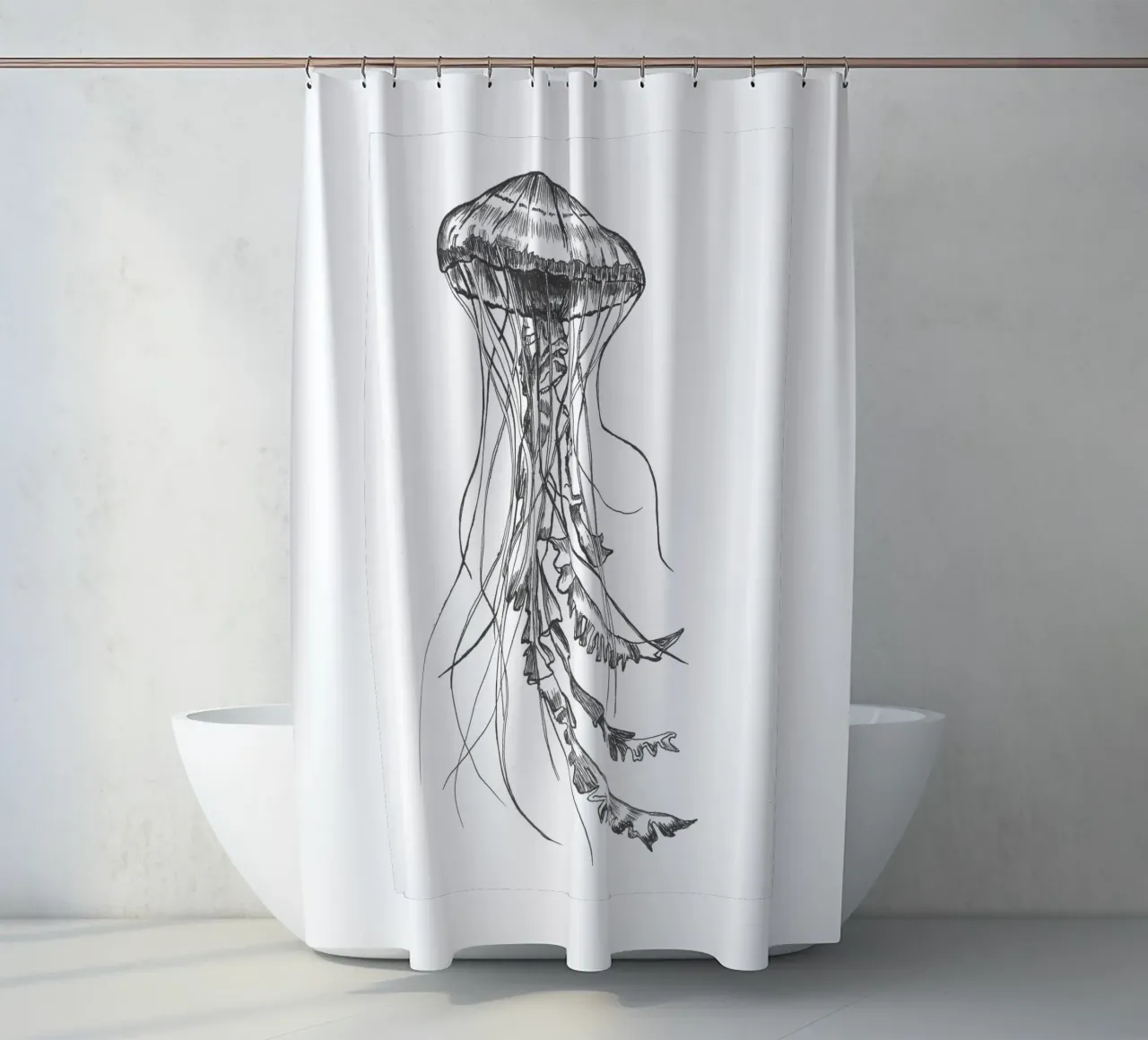 Qualle 1 shower curtain by naturelines
