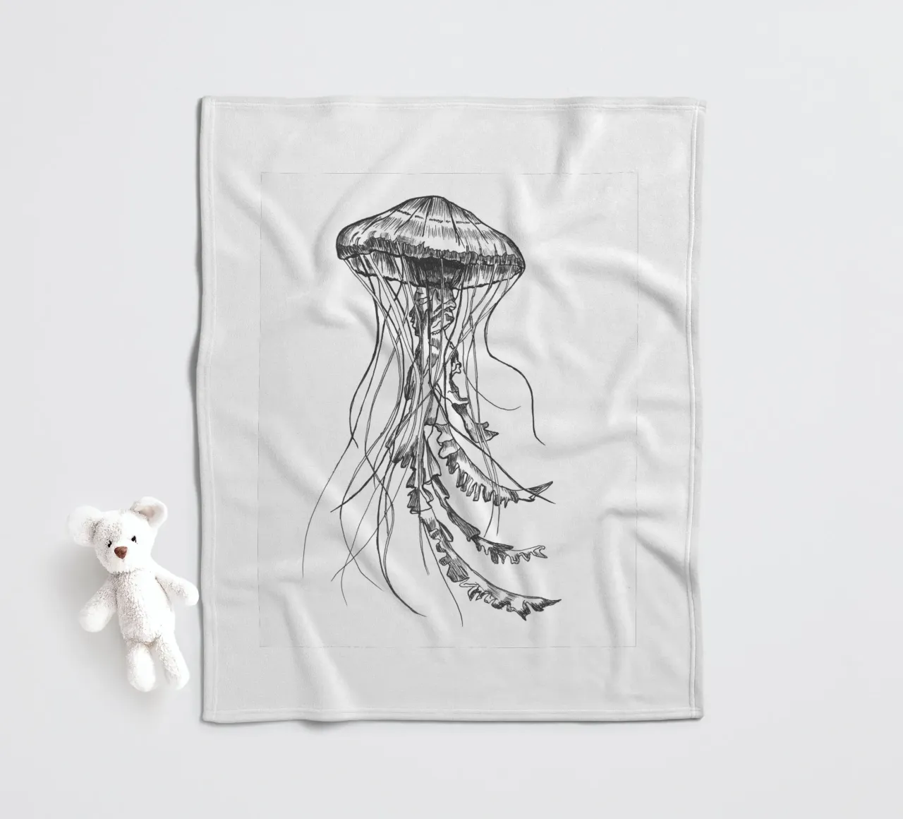 Qualle 1 fleece blanket by naturelines