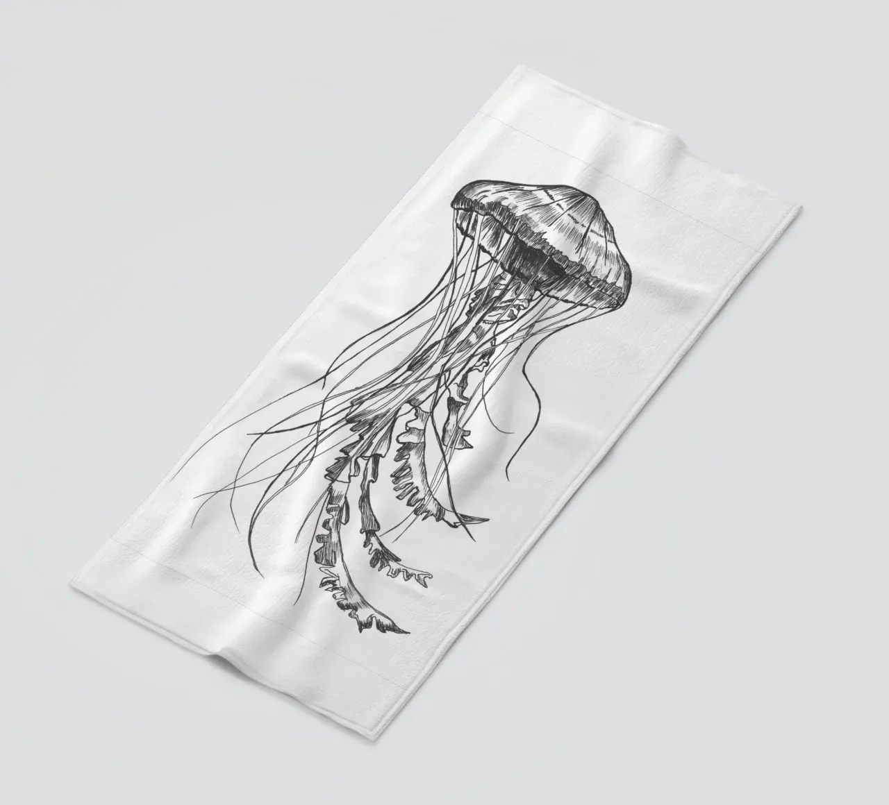 Qualle 1 beach towel by naturelines