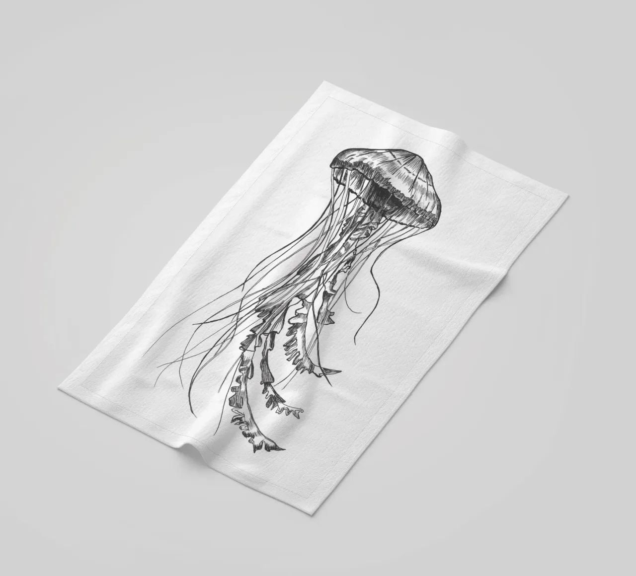 Qualle 1 beach towel by naturelines