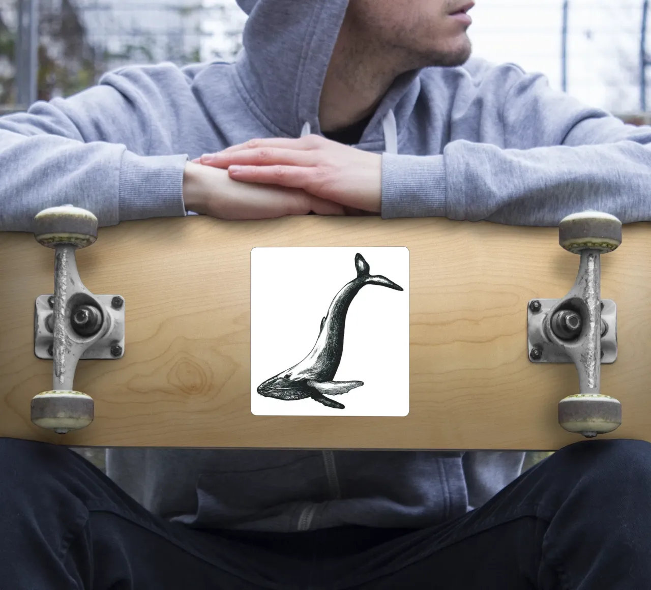 Wal sticker by naturelines