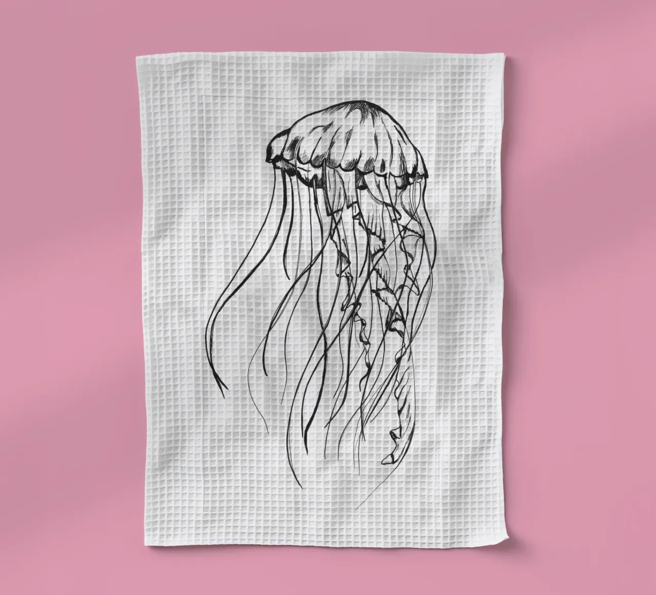 Qualle tea towel by naturelines
