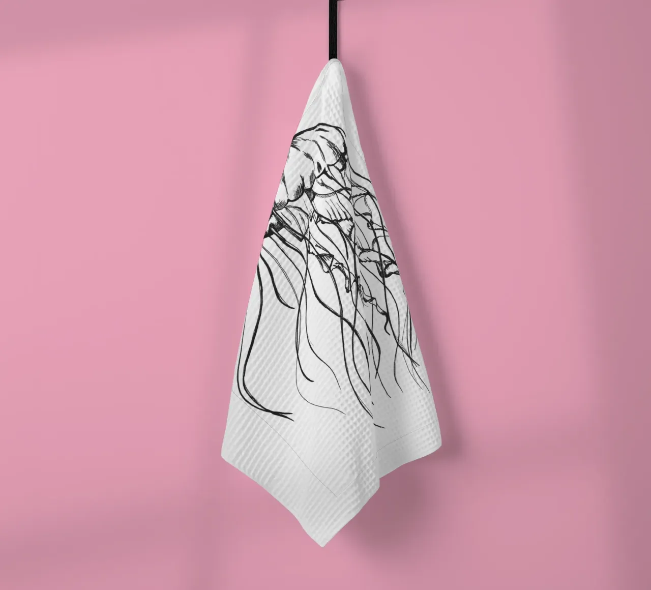 Qualle tea towel by naturelines