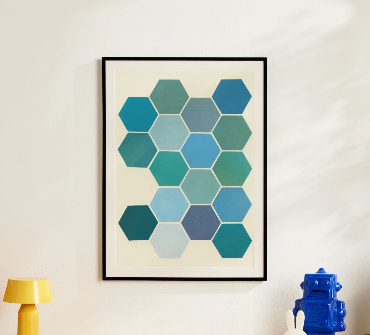 Shades of Blue poster by Cassia Beck Collage