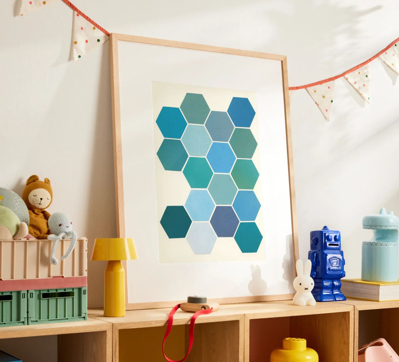 Shades of Blue poster by Cassia Beck Collage