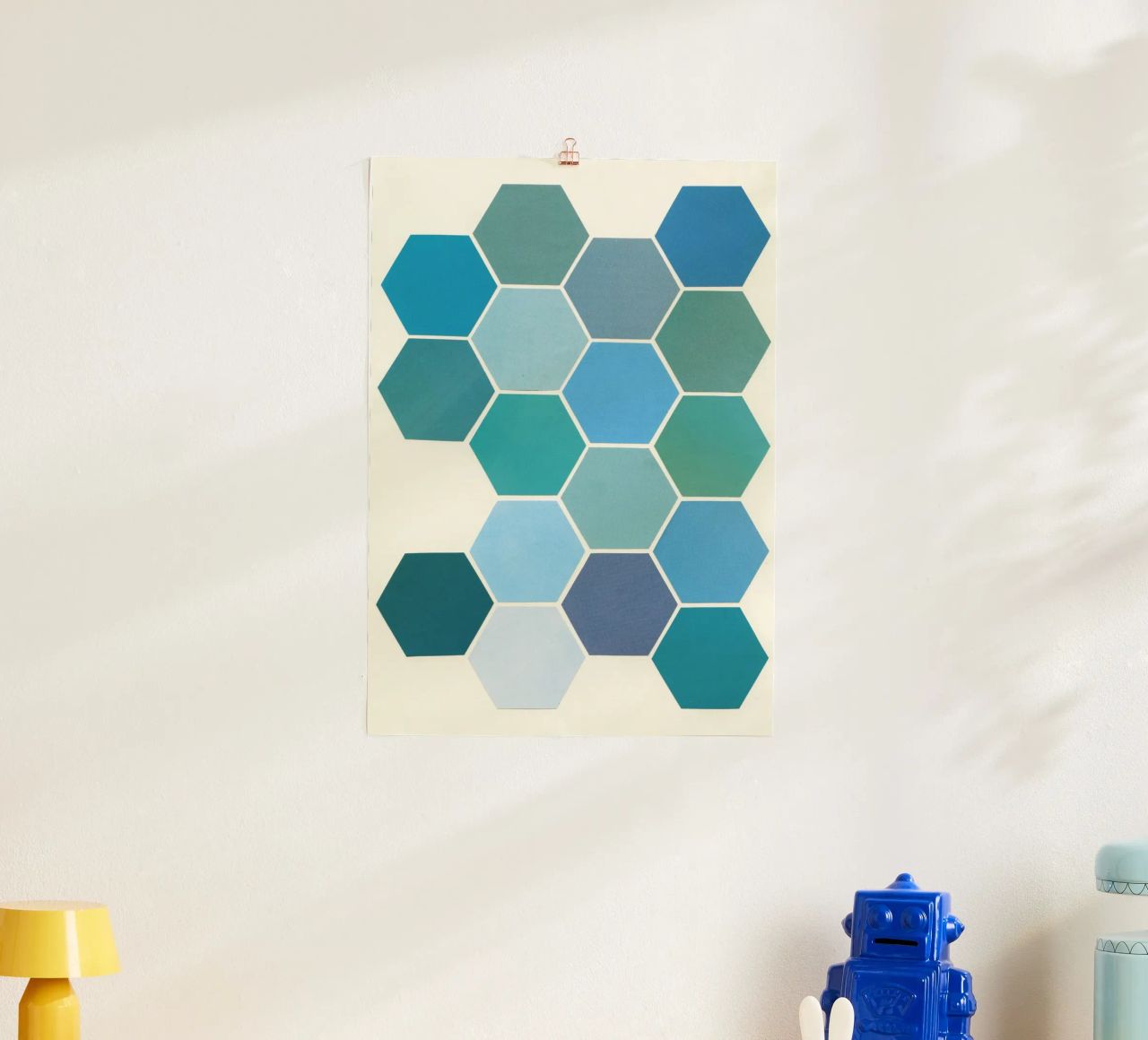 Shades of Blue poster by Cassia Beck Collage