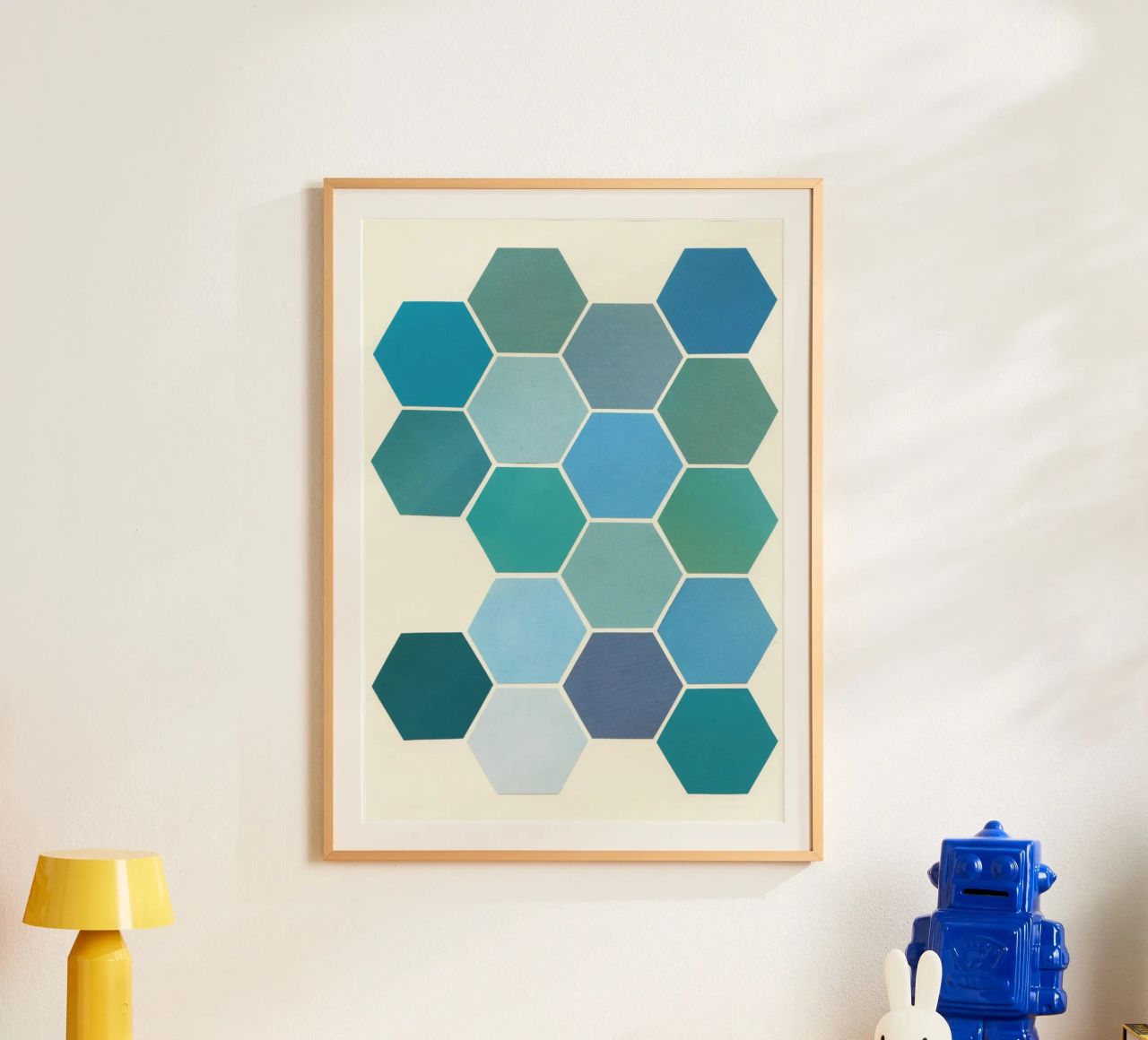 Shades of Blue poster by Cassia Beck Collage