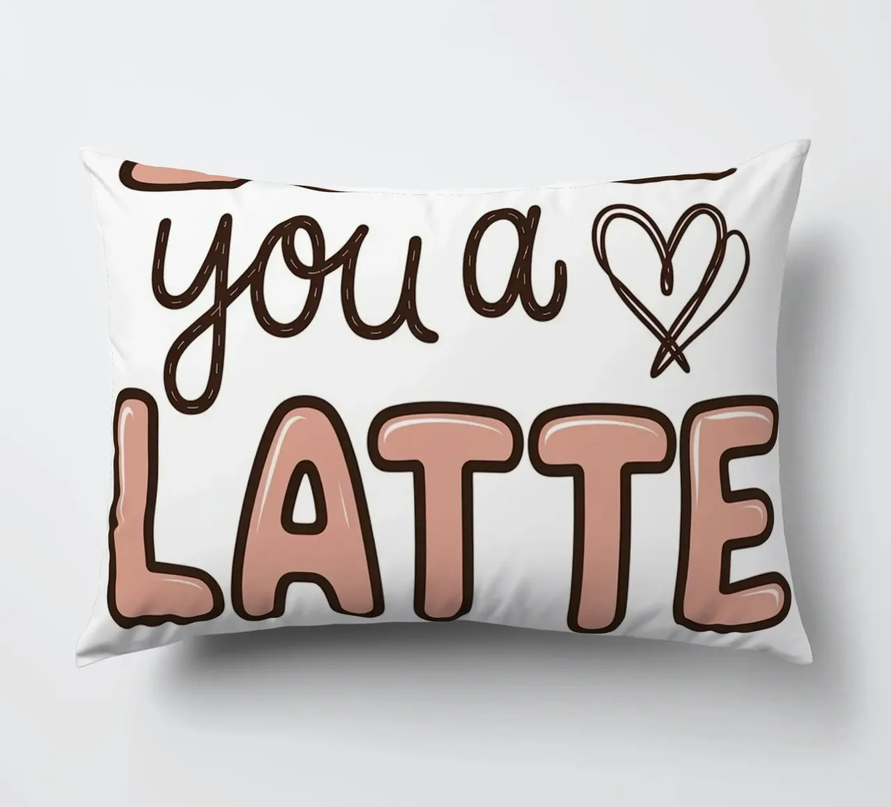 TE QUIERO UN CAFÉ CON LECHE cojín de logic