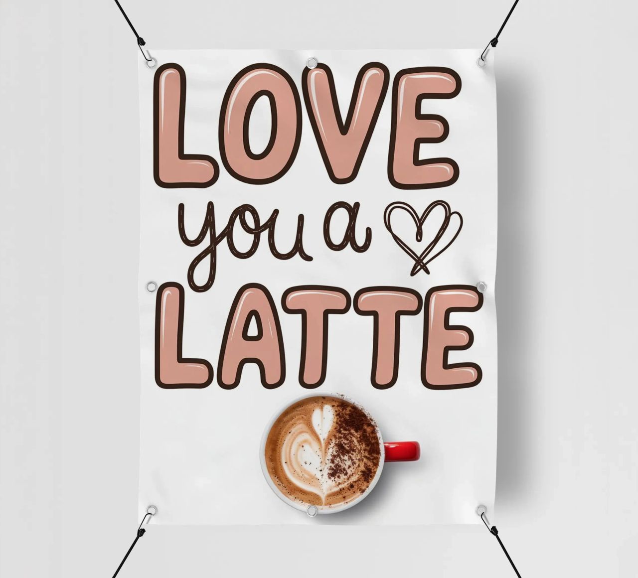 TI AMO UN CAFFÈ MACCHIATO telo in pvc da logic