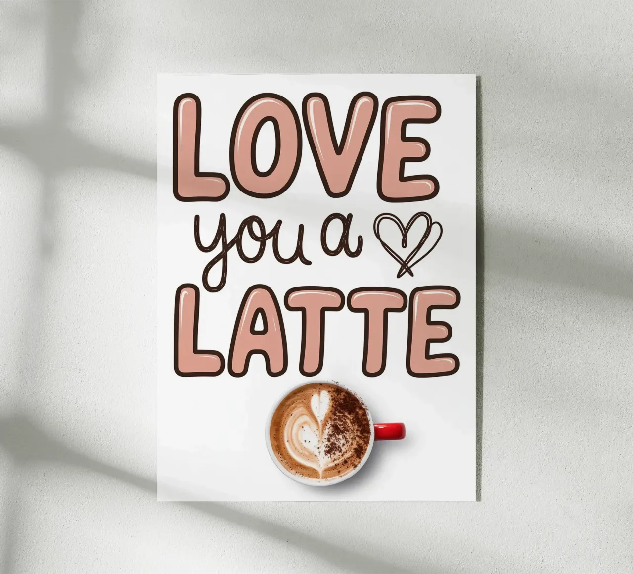 TI AMO UN CAFFÈ MACCHIATO plexiglass da logic