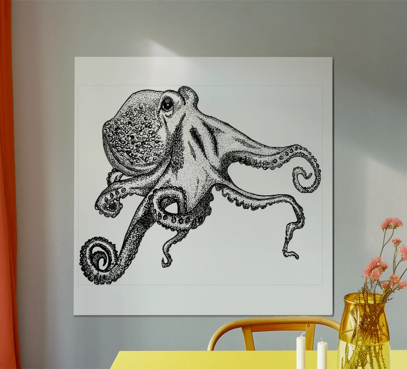 Oktopus poster de naturelines