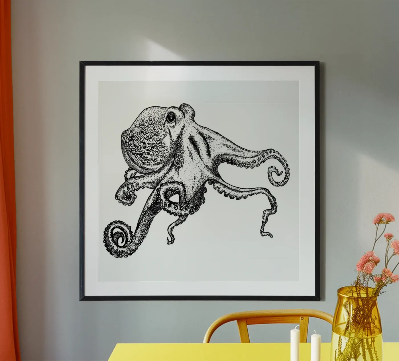Oktopus poster de naturelines