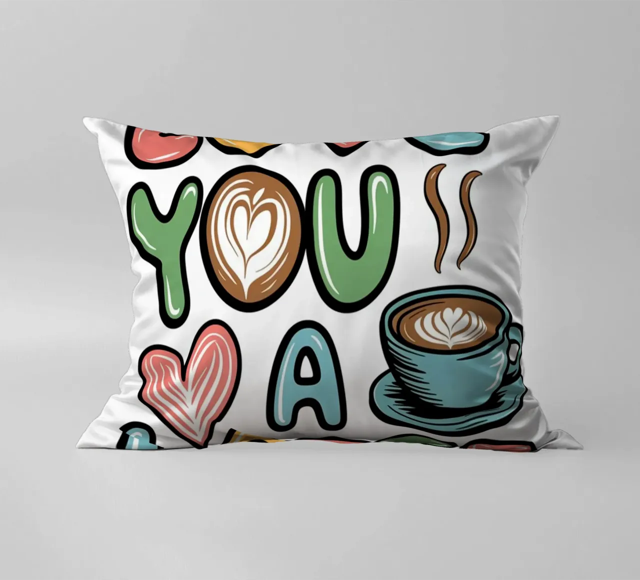 TI AMO UN CAFFÈ MACCHIATO cuscino da logic