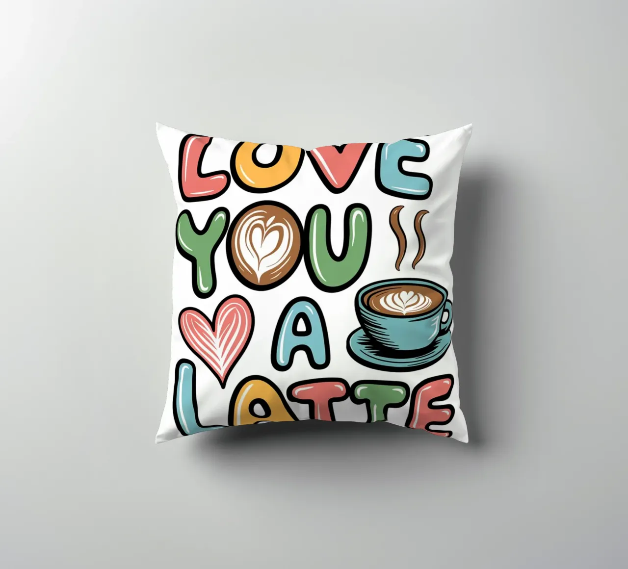 TI AMO UN CAFFÈ MACCHIATO cuscino da logic