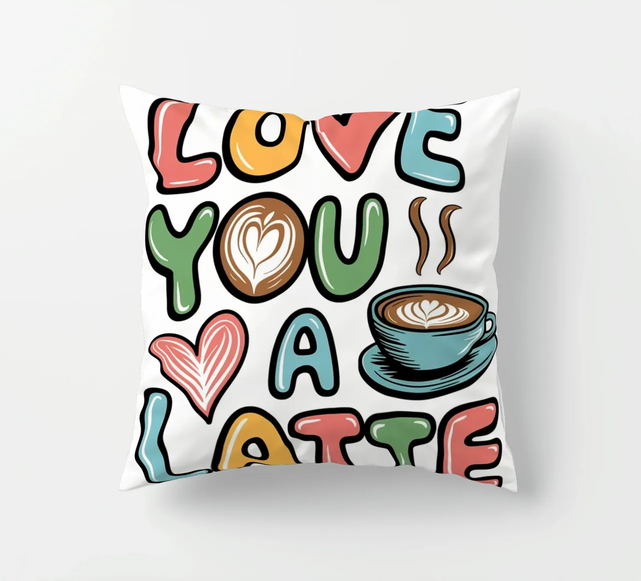 TI AMO UN CAFFÈ MACCHIATO cuscino da logic