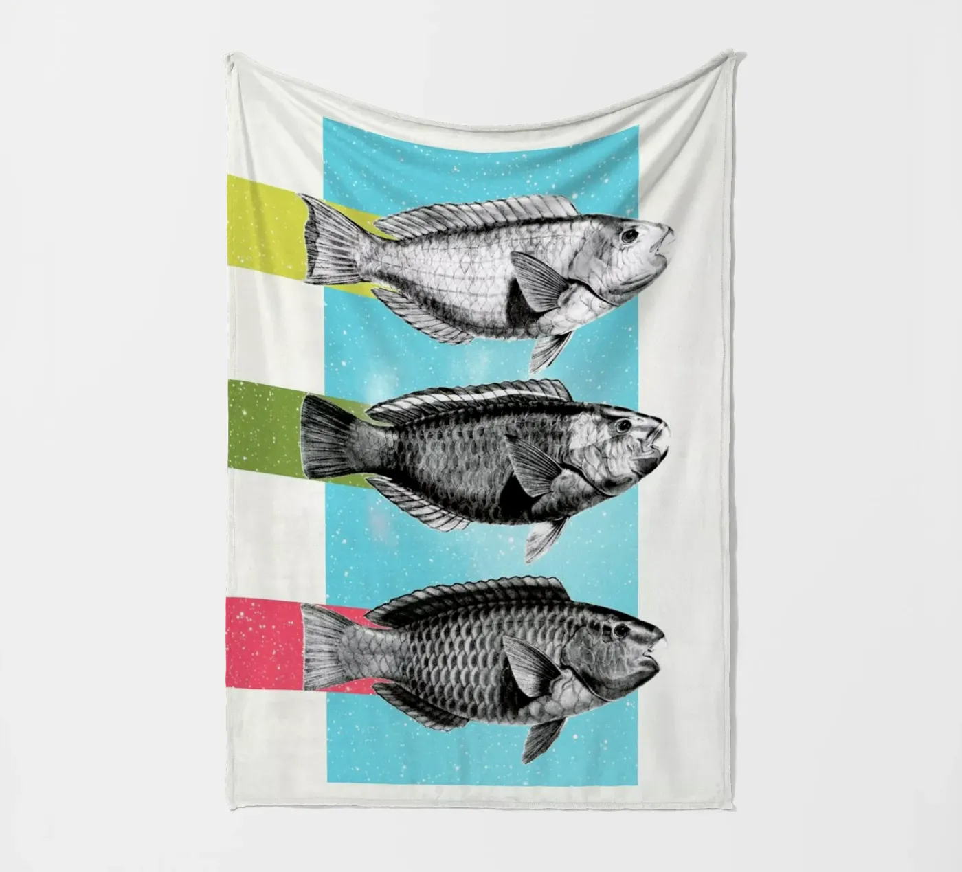 Fishes Fleecedecke von Danny Ivan