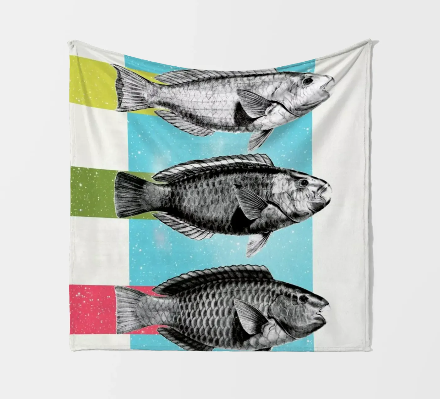 Fishes Fleecedecke von Danny Ivan