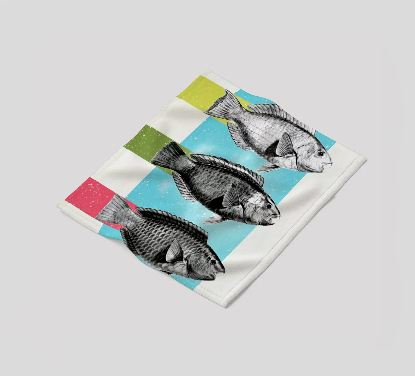 Fishes Fleecedecke von Danny Ivan