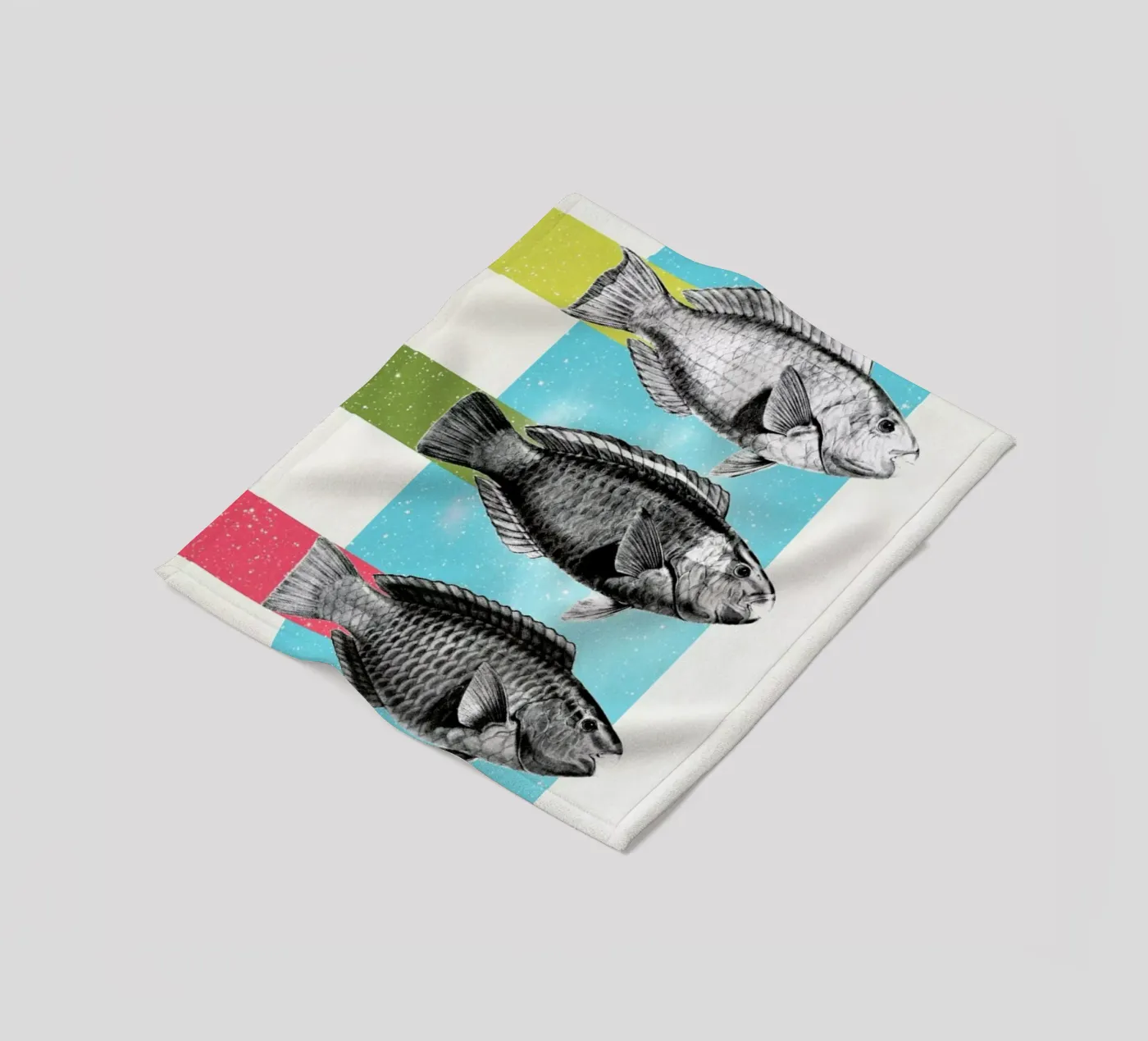 Fishes Fleecedecke von Danny Ivan