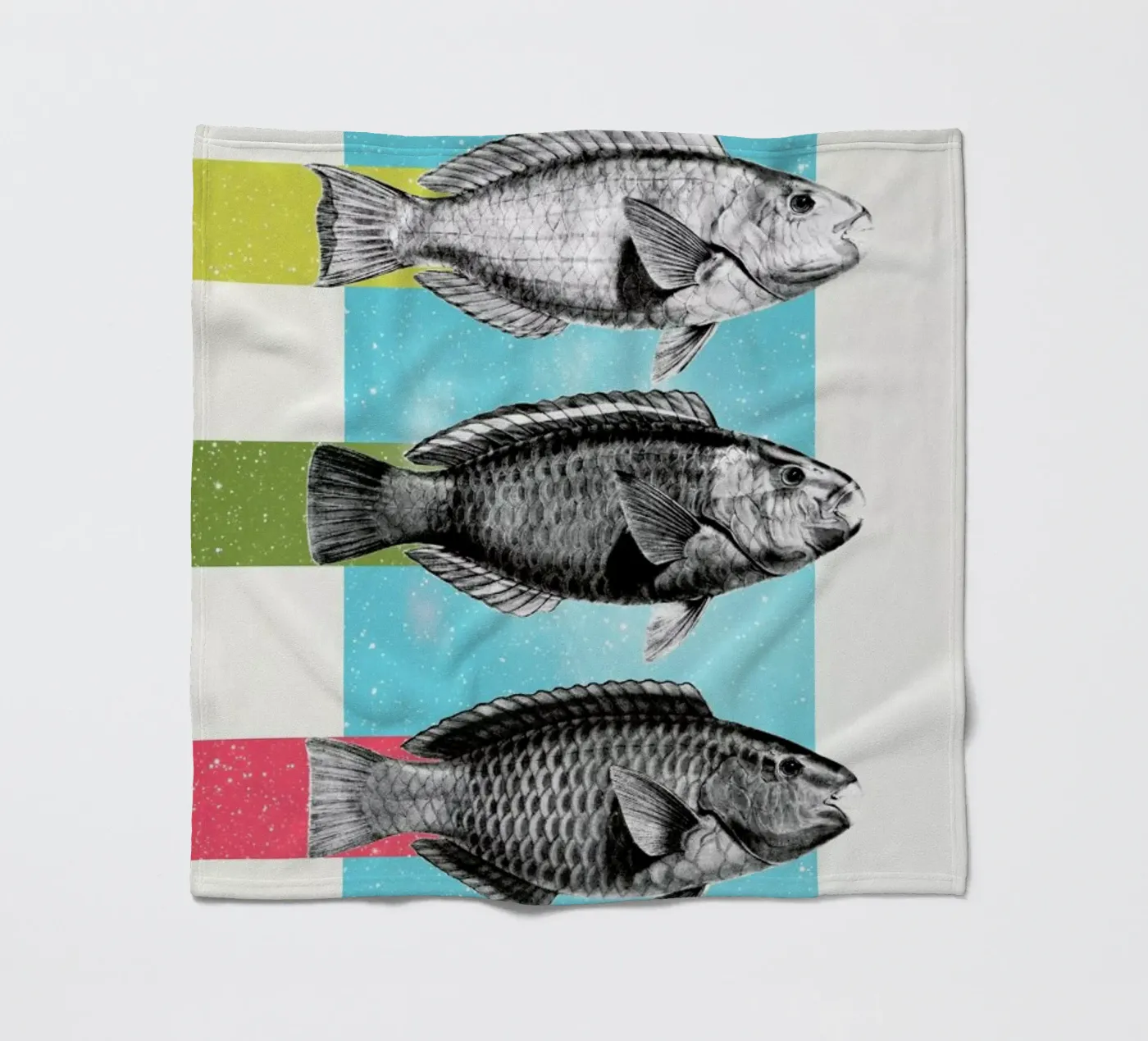 Fishes Fleecedecke von Danny Ivan