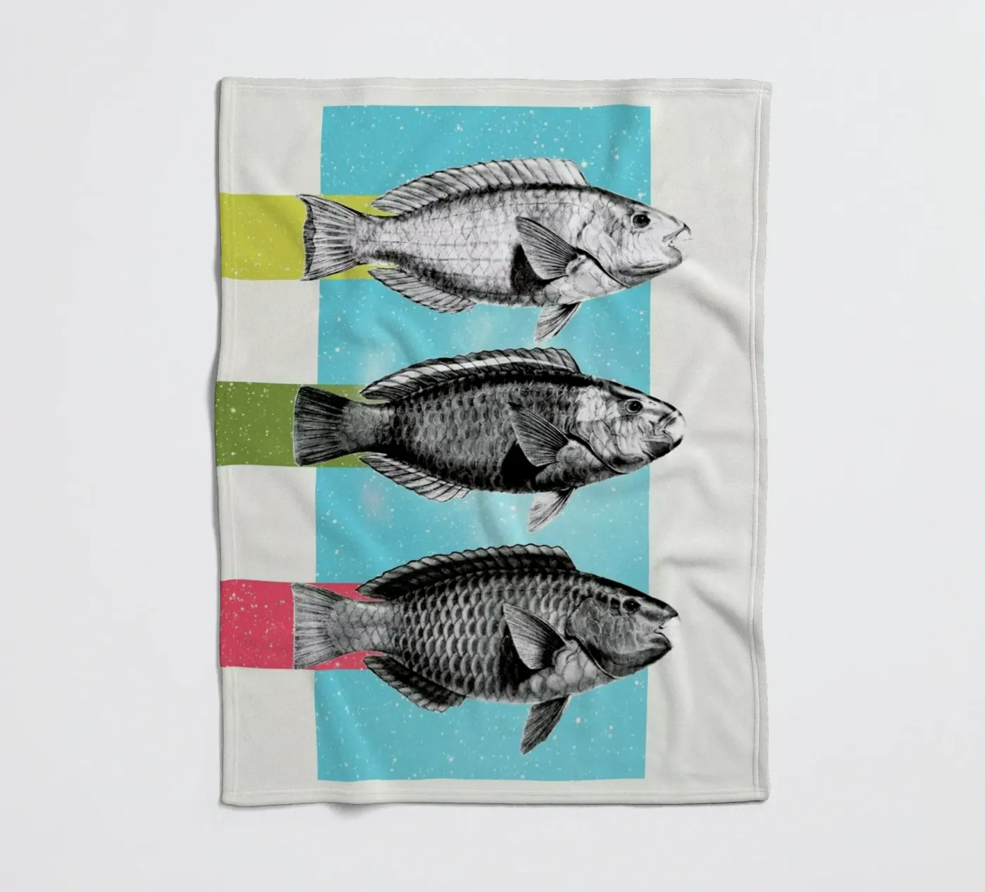 Fishes Fleecedecke von Danny Ivan
