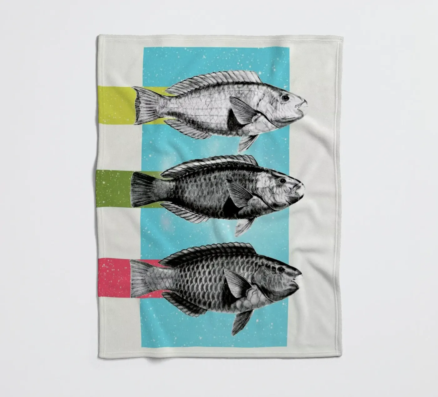 Fishes Fleecedecke von Danny Ivan