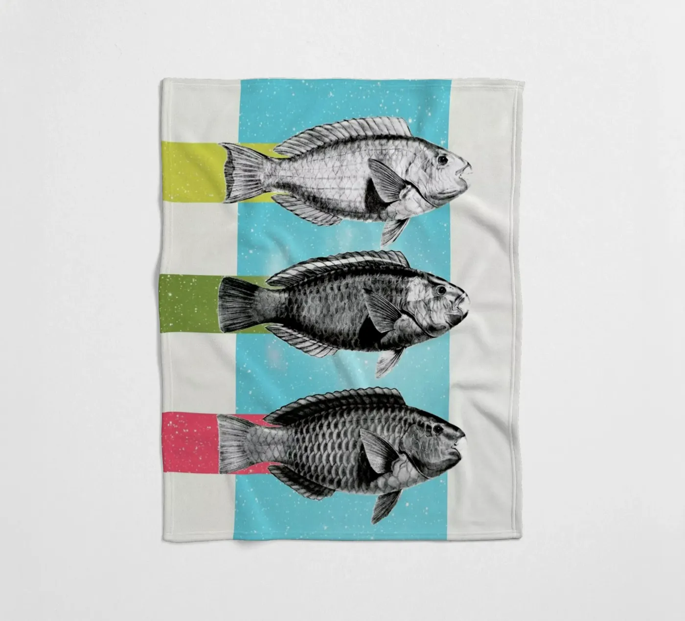 Fishes Fleecedecke von Danny Ivan
