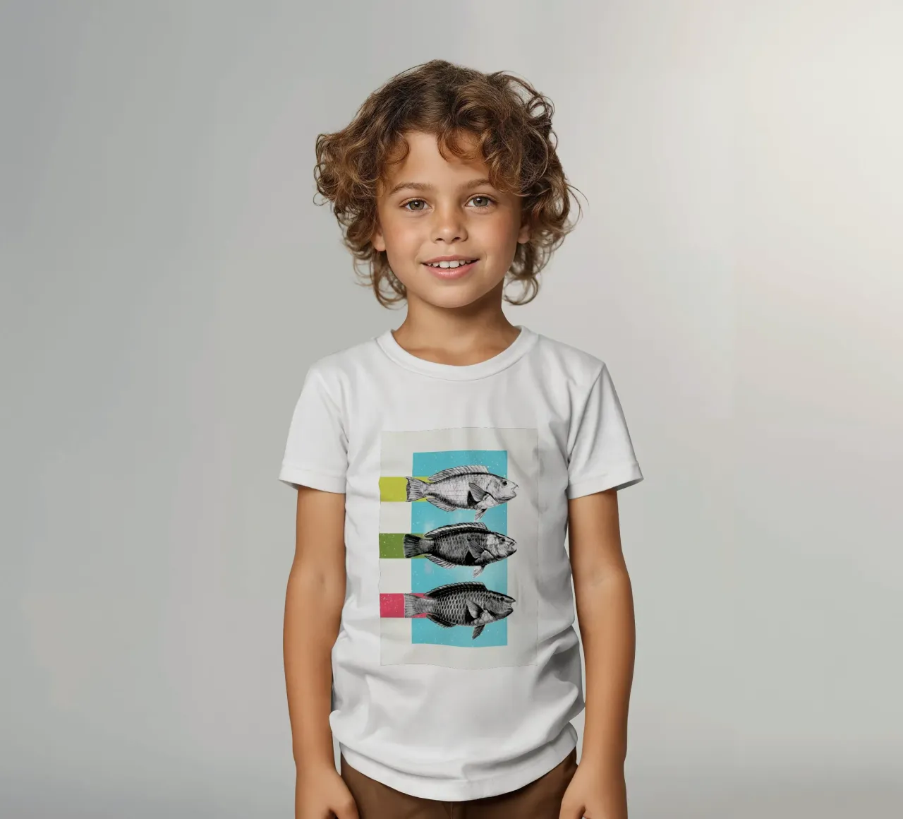 Fishes kids t-shirt by Danny Ivan
