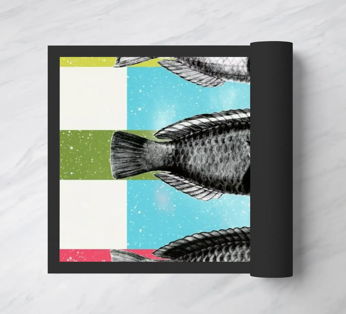 Fishes Fußmatte von Danny Ivan