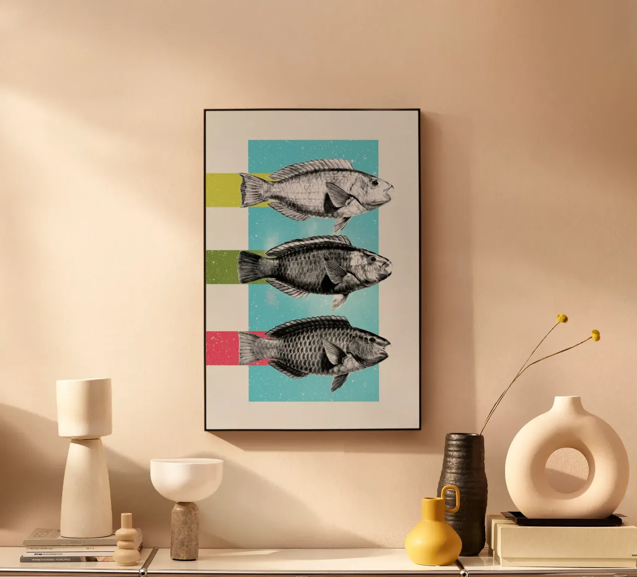 Fishes alluminio dibond da Danny Ivan