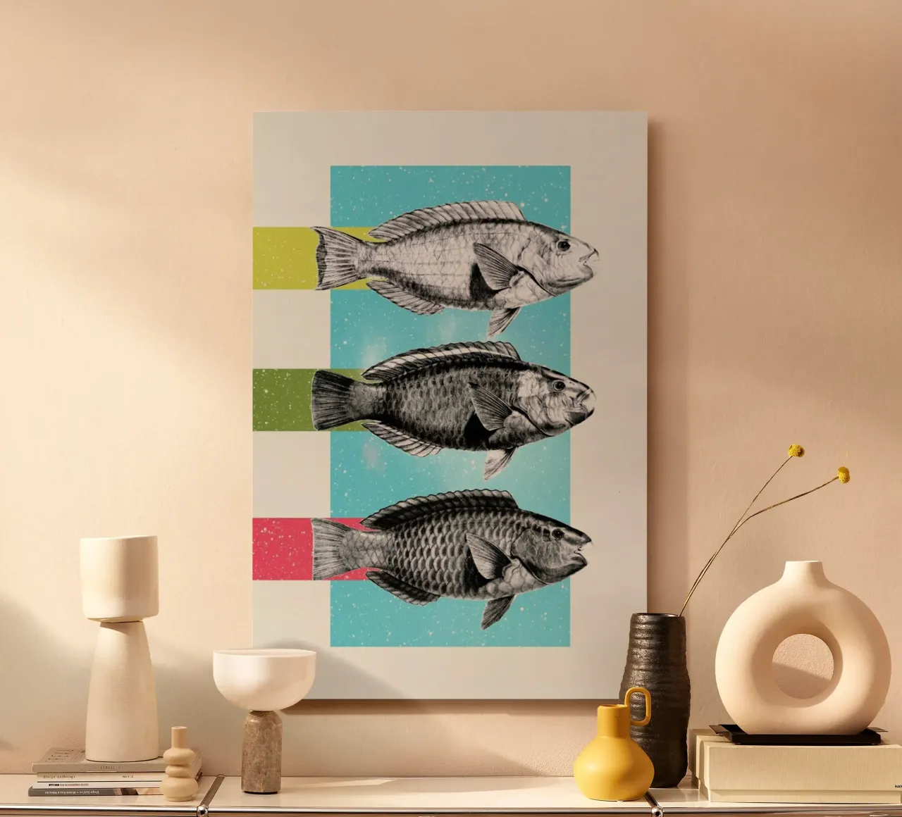 Fishes alluminio dibond da Danny Ivan