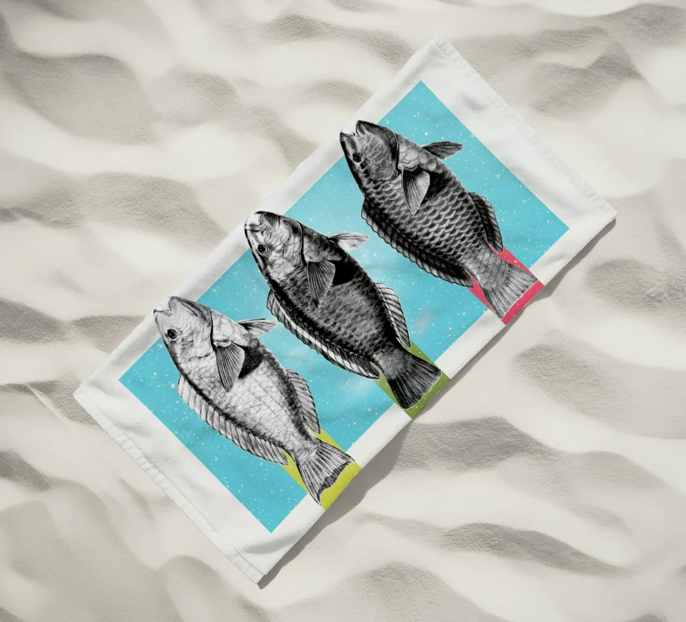 Fishes strandhanddoek van Danny Ivan