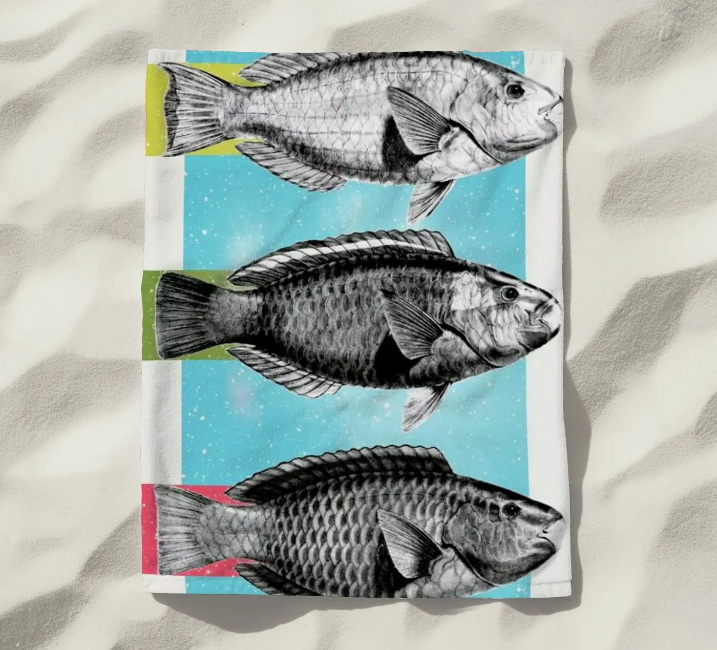 Fishes strandhanddoek van Danny Ivan