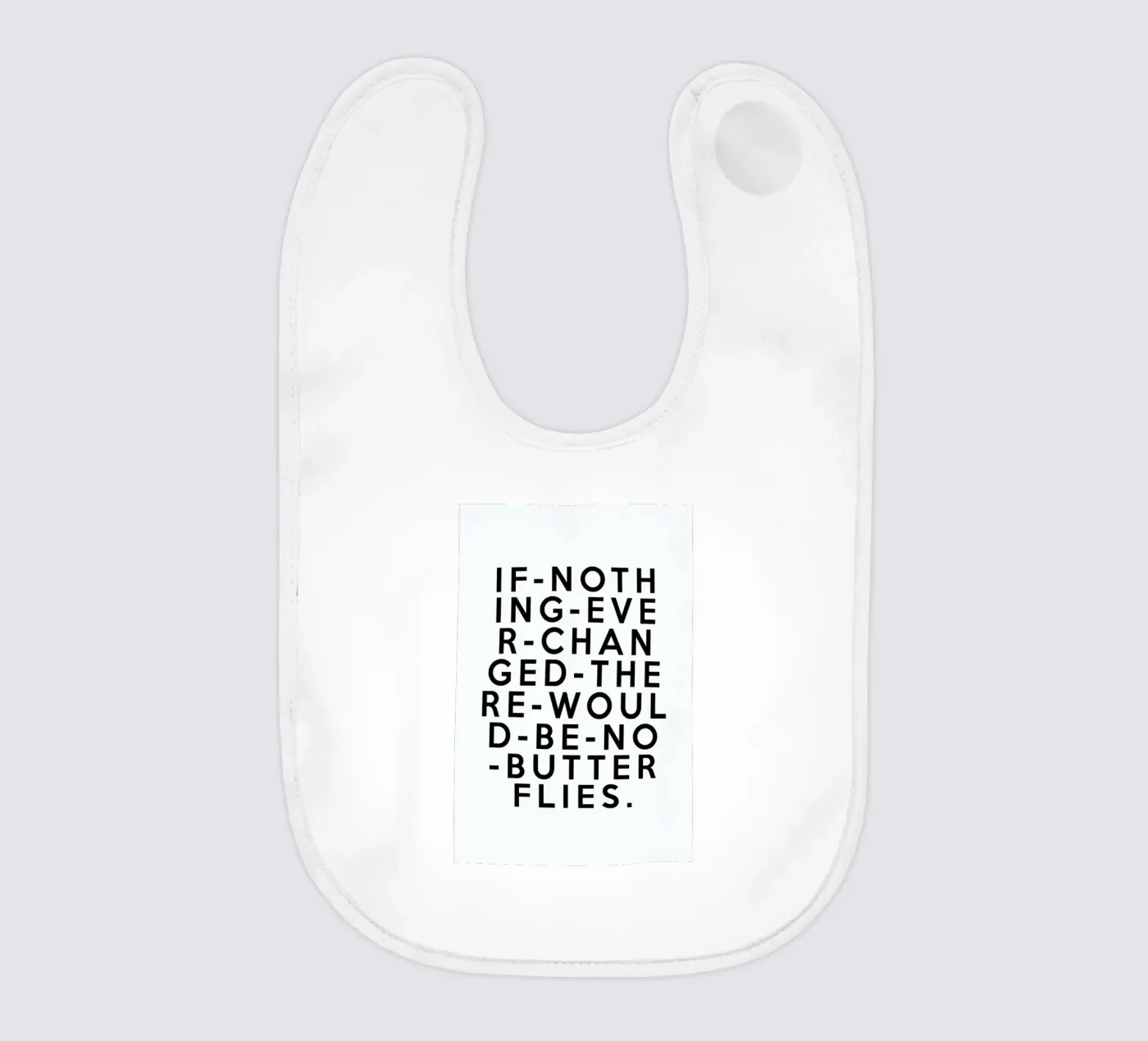If Nothing baby bib by Honeymoon Hotel