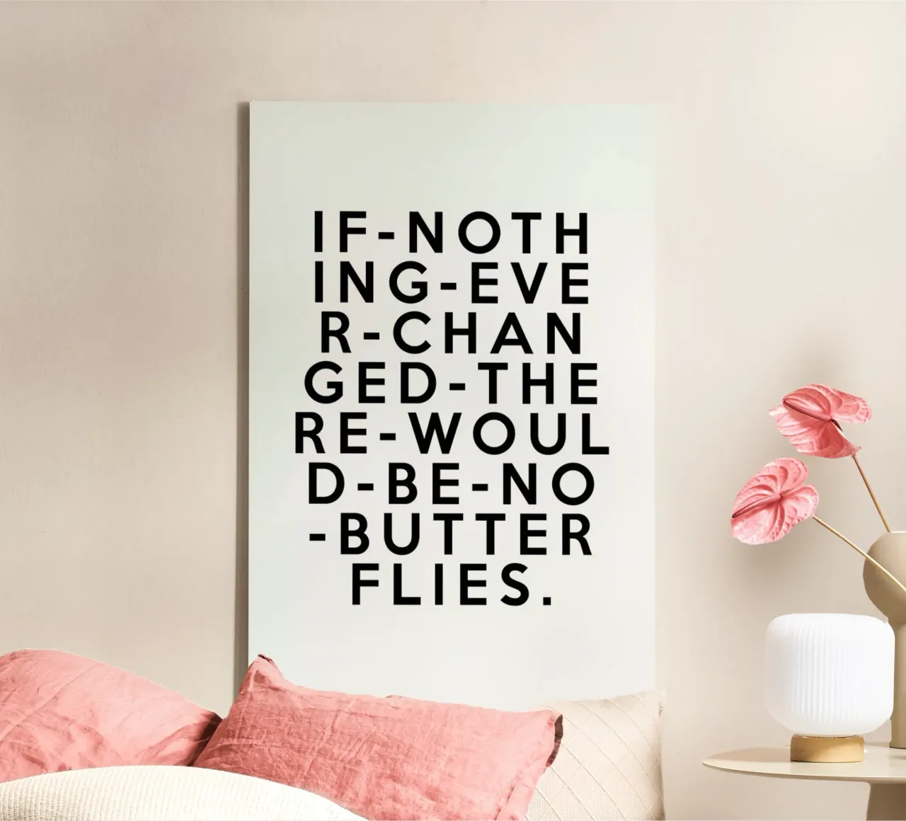 If Nothing tela con Cornice a cassetta da Honeymoon Hotel