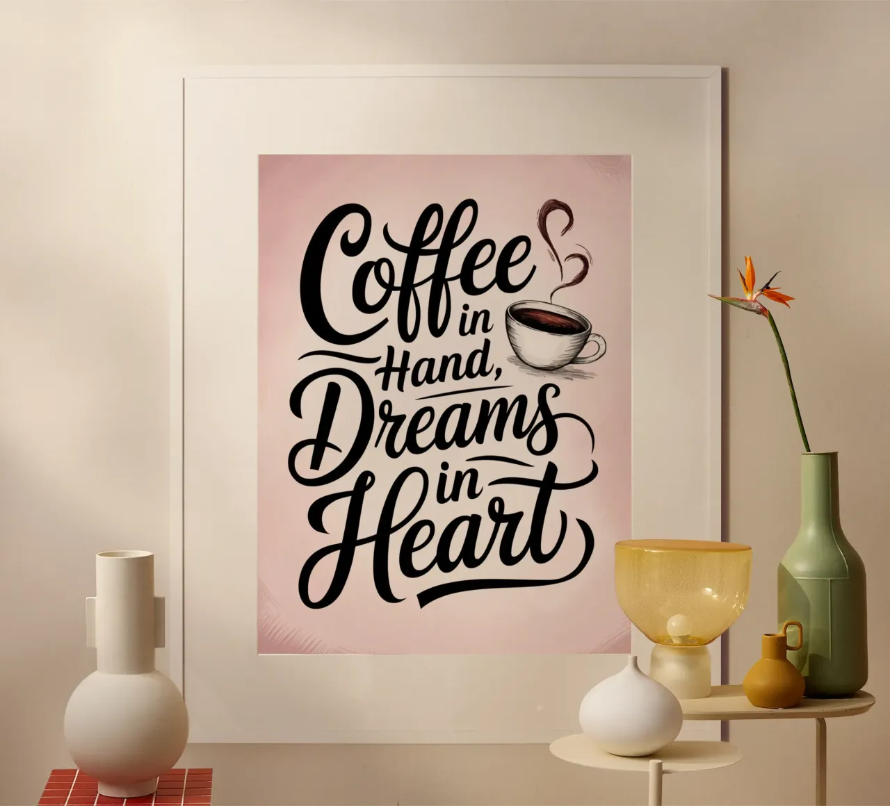 Un café dans la main, des rêves dans le cœur hahnemühle de logic