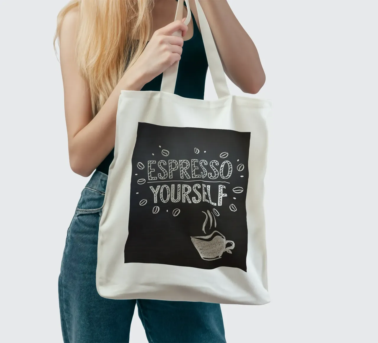 ESPRESSO DA SOLI borsa in juta da logic