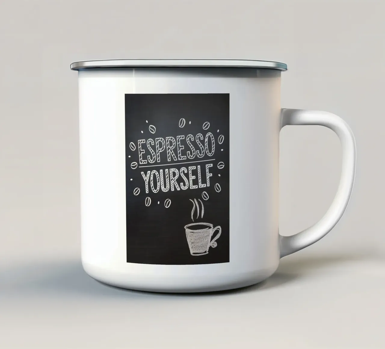 ESPRESSO DA SOLI tazza in smalto da logic